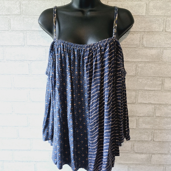 Anthro. Deletta Cold Shoulder Blouse - Picture 2 of 9